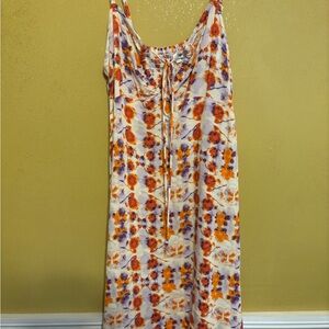 Aerie Tie-Dye Mini Dress Purple Pink Orange Size Small